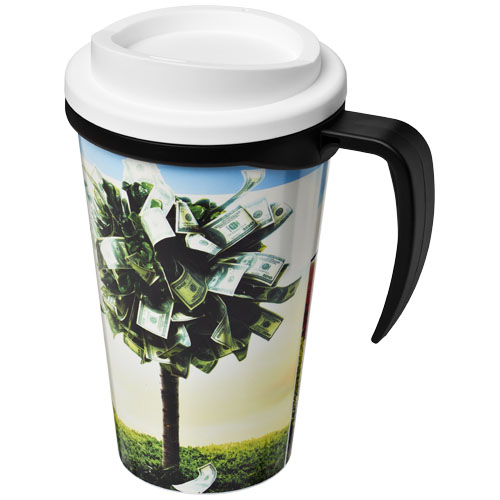 Mug isolant Brite-Americano® grande 350ml noir / blanc